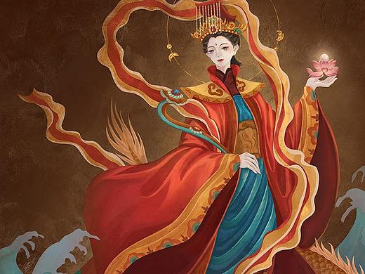 【古国卡牌】古风人物-妈祖-神女传说