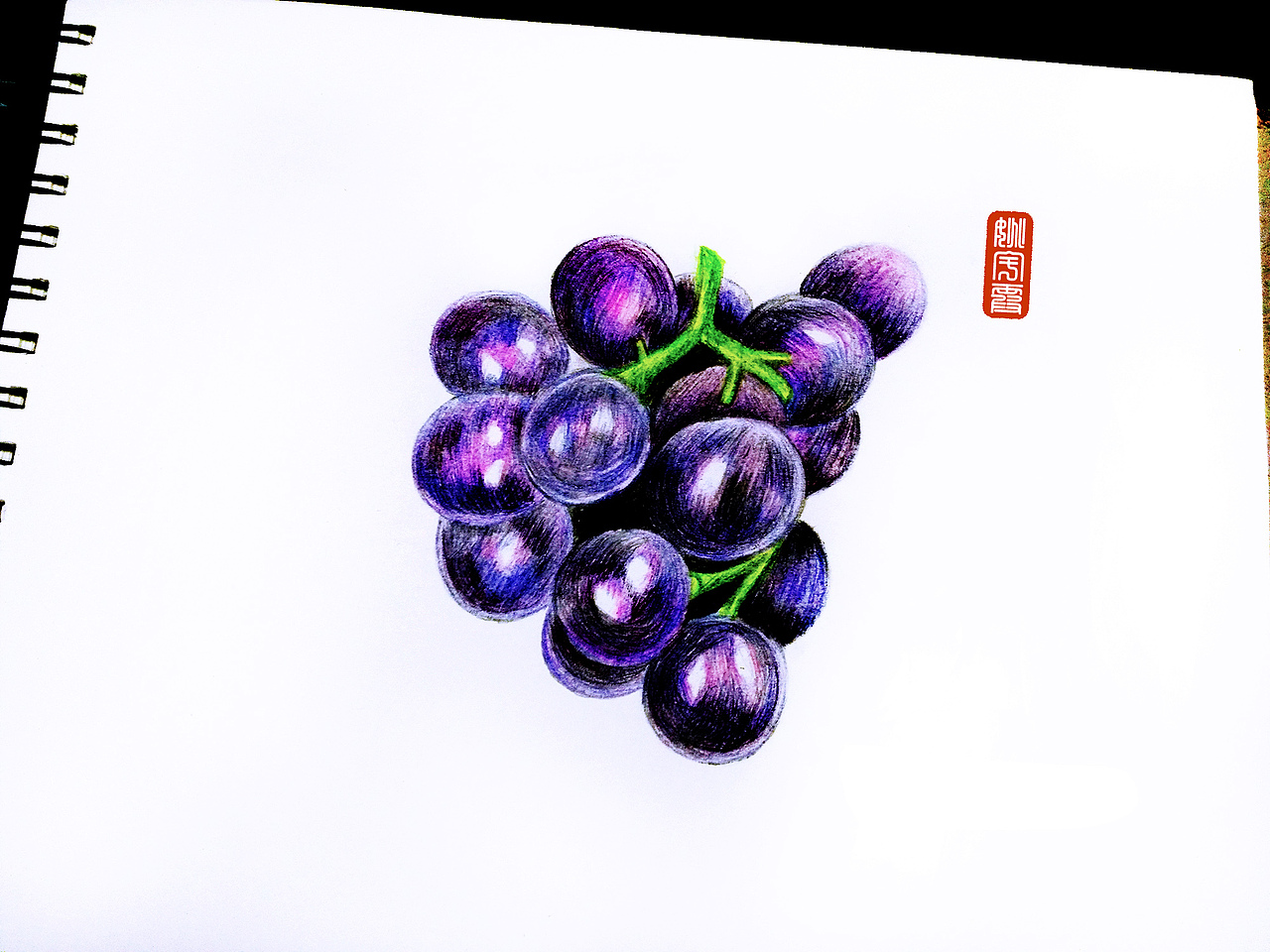 一窜紫葡萄（图ZODk0NTQyNjg=） - 绘画 - 站酷设计师宇宙无敌小二逼原创素材 - 站酷ZCOOL