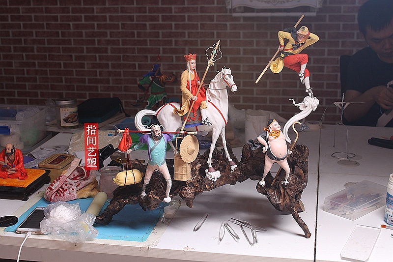 贺加贵(面塑软陶)西游记