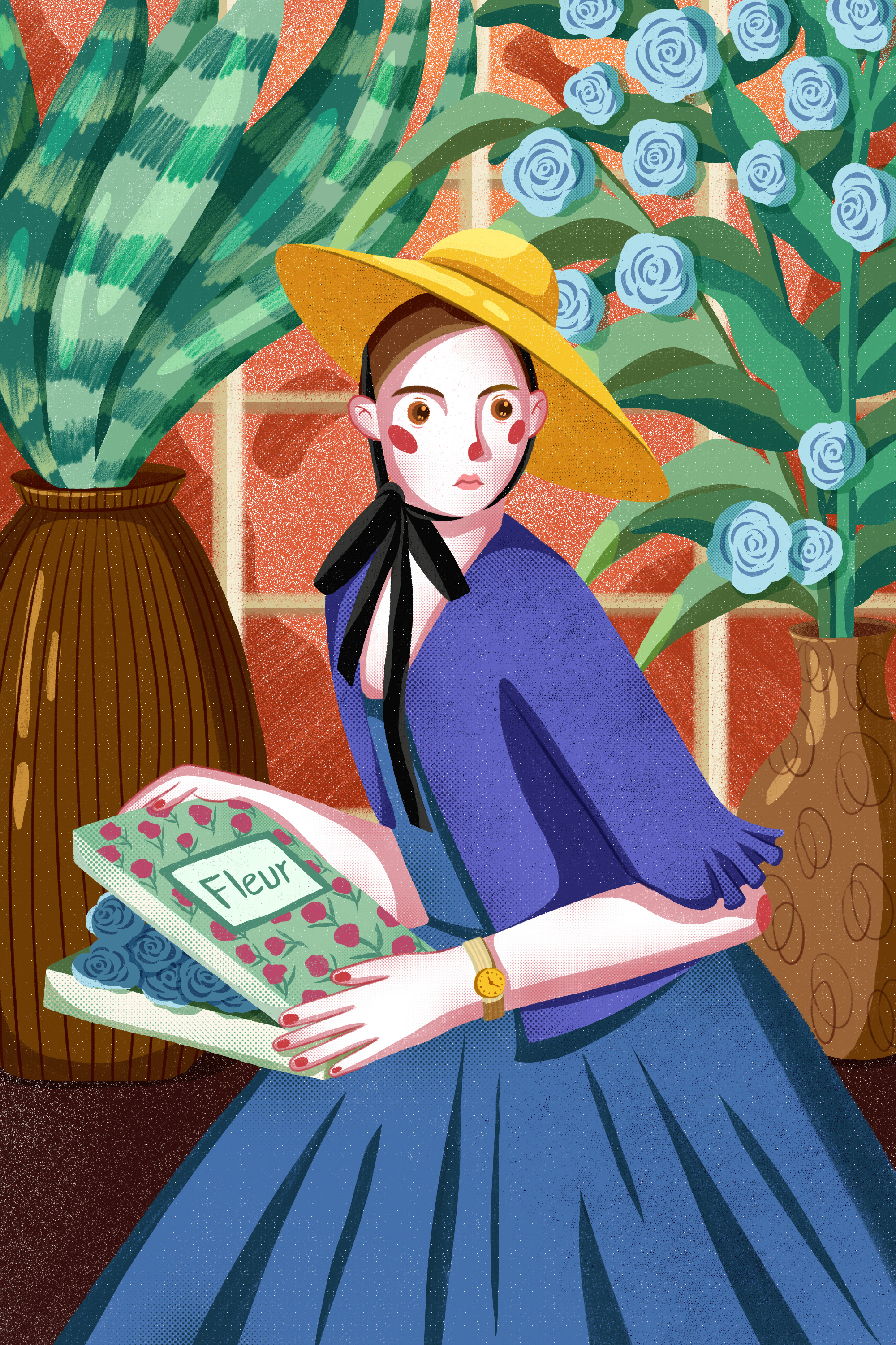 画报女郎|插画|插画习作|智夏 - 原创作品 - 站酷 (zcool)