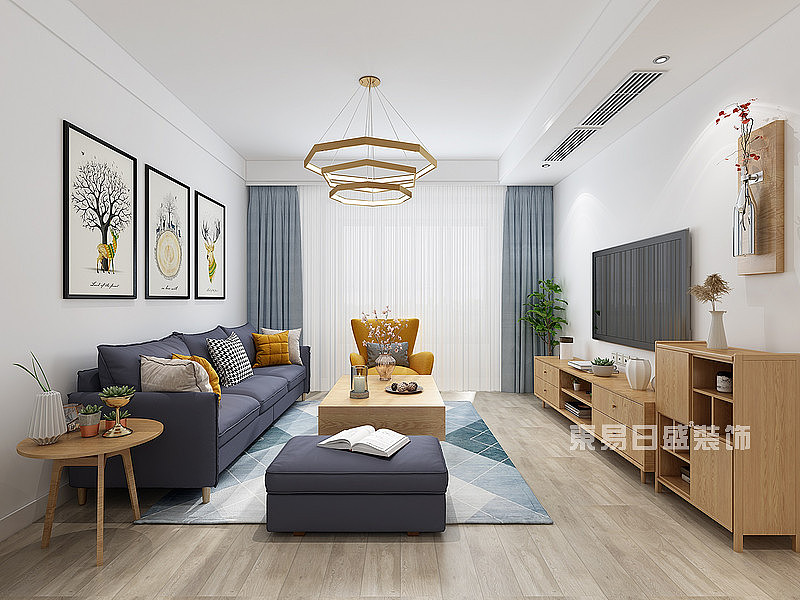 西子曼城装修效果图-105平米现代风格四室两厅两卫（图ZMjE4MTA1Mzcy） - 家装设计 - 站酷设计师合肥东易日盛原创素材 - 站酷ZCOOL