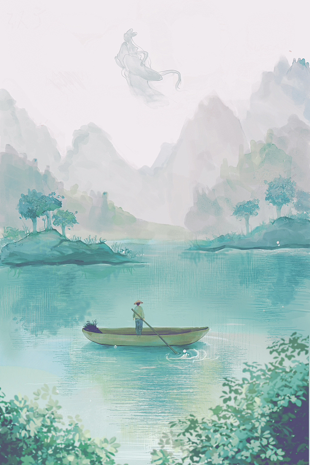 《诗经》古风系列插画