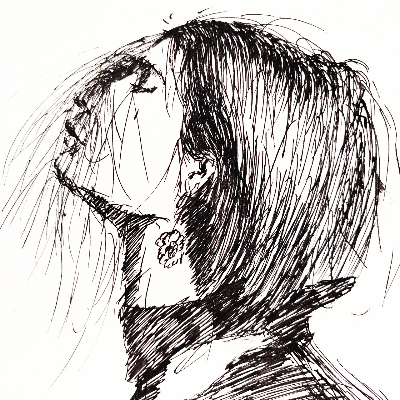 手绘作品水笔插画|纯艺术|绘画|我这一生漂泊四海 - 原创作品 - 站酷