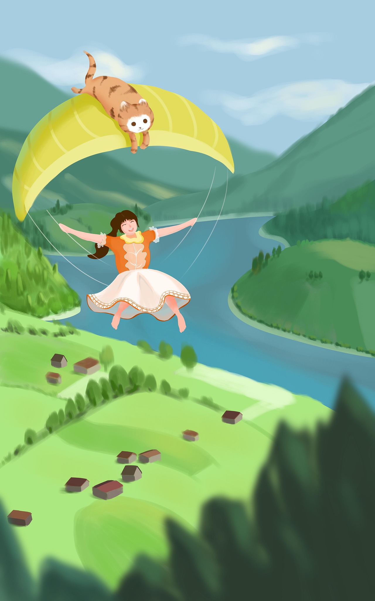 【世界很大，我想去看看】日常创作（图ZMjY4Mzc0MjIw） - 儿童插画 - 站酷设计师会飞的鱼3原创素材 - 站酷ZCOOL