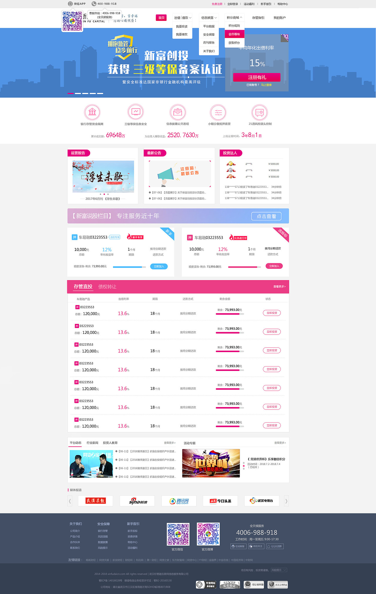 金融类官网改版-2