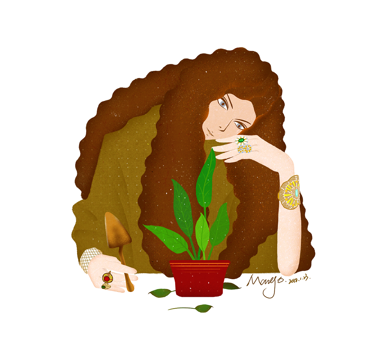 早些时候画的头像（图ZMTU1MTE0NDY4） - 商业插画 - 站酷设计师Mango1219原创素材 - 站酷ZCOOL