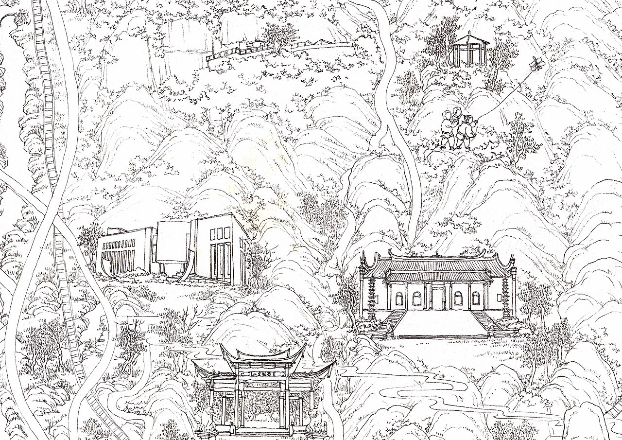 福州手绘地图线稿（图ZMTg2ODU0ODEy） - 其他 - 站酷设计师Lao妖怪原创素材 - 站酷ZCOOL