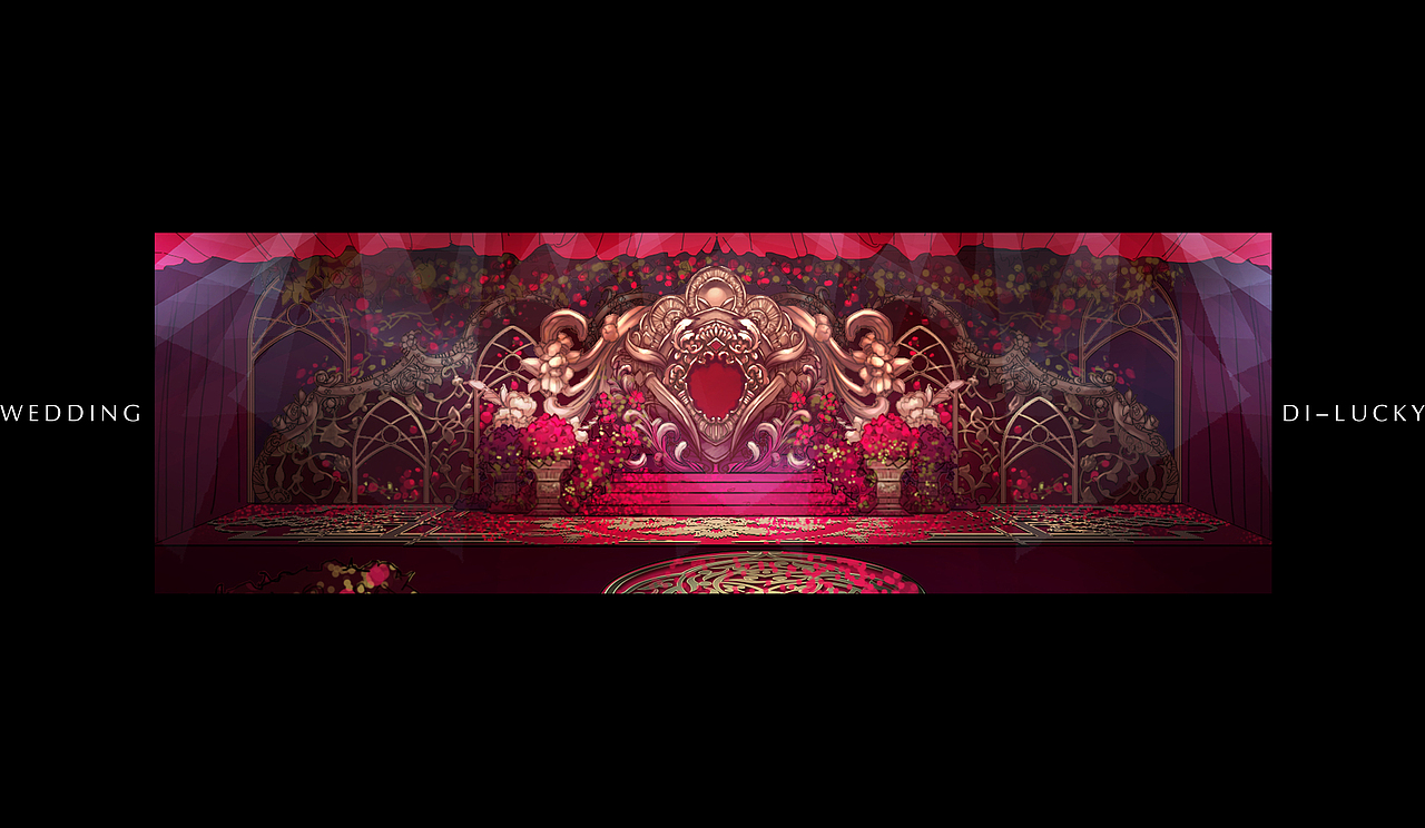 手绘婚宴设计百图