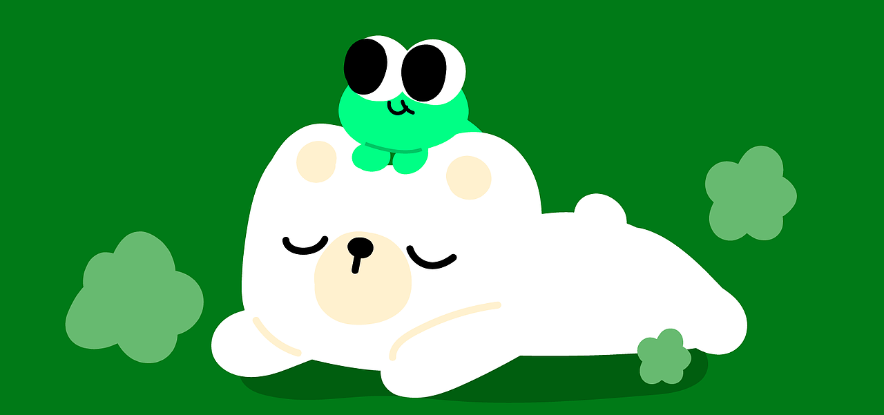 蛙狗狗蛙IP吉祥物表情包