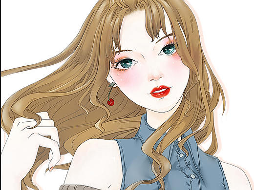 女神节插画海报