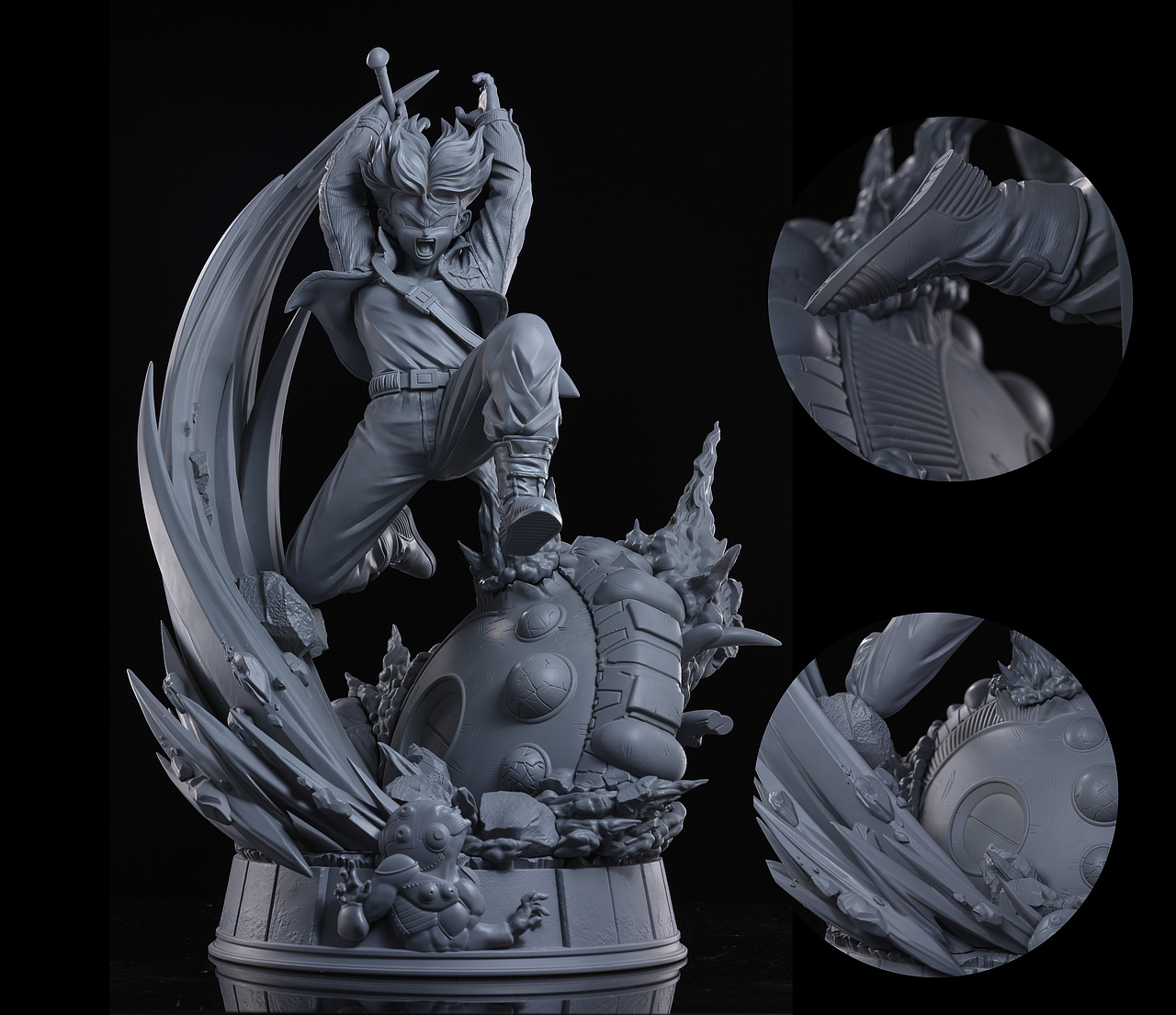 龙珠系列 GK雕像设计 完成图（图ZMjkyMjQxODky） - 手办/模玩 - 站酷设计师Joe乔乔乔乔乔原创素材 - 站酷ZCOOL