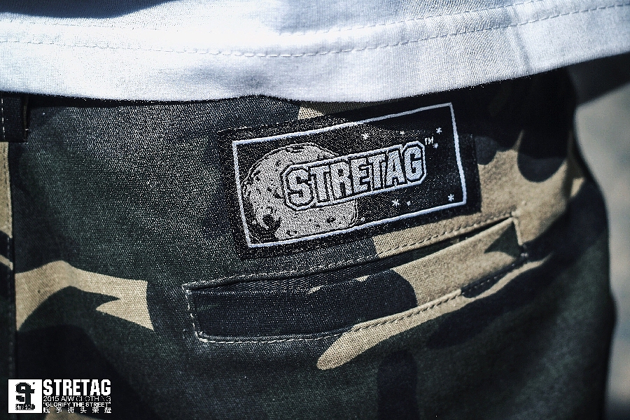 国潮原创品牌STRETAG™思锐泰格“适者生存”迷彩束脚裤