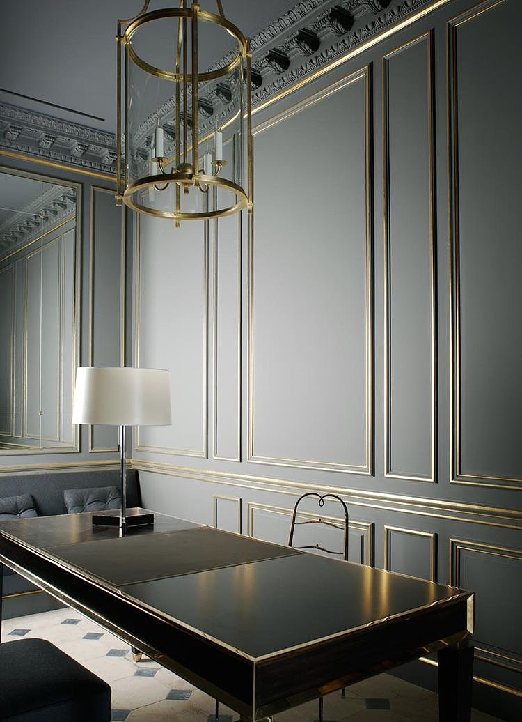 室内设计 石膏线 护墙板