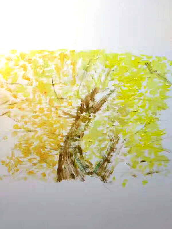 这是最近的画的一副油画，练练心情！