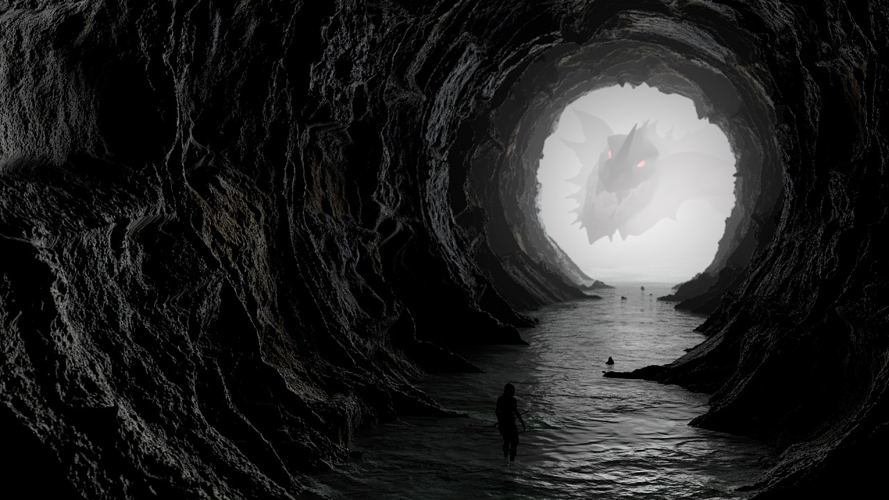 洞穴场景|三维|场景|欧阳杨漾旸 - 原创作品 - 站酷 (zcool)