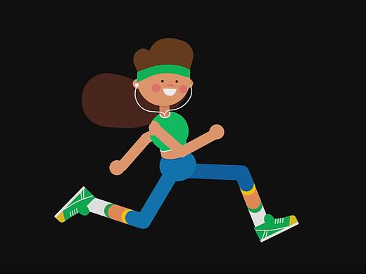 跑步女孩（個(gè)人主頁-ZNTQ4OTczNDA=） - 動(dòng)畫片 - 站酷設(shè)計(jì)師南極星zw原創(chuàng)素材 - 站酷ZCOOL