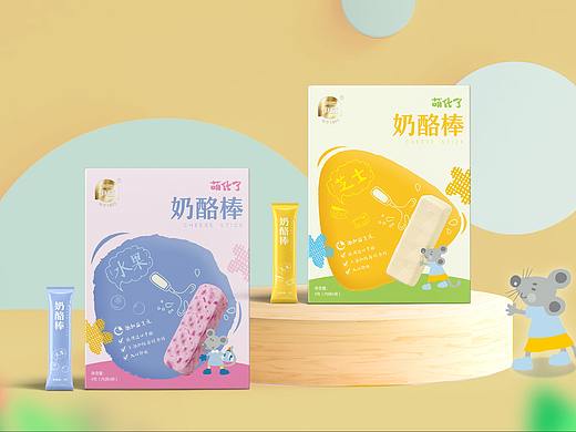 萌化 × 五颗蛋 | 儿童奶酪棒包装设计