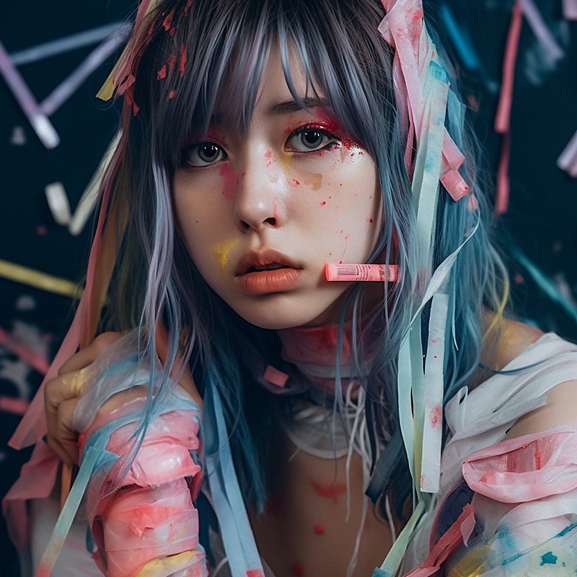 一组颜色相关的AI幻想