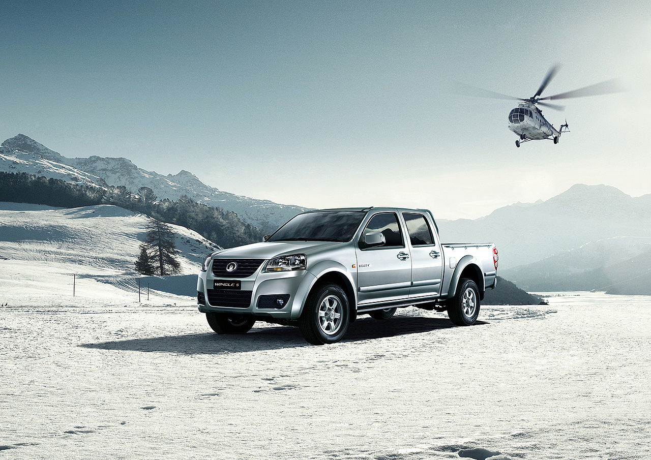 汽车平面广告合成