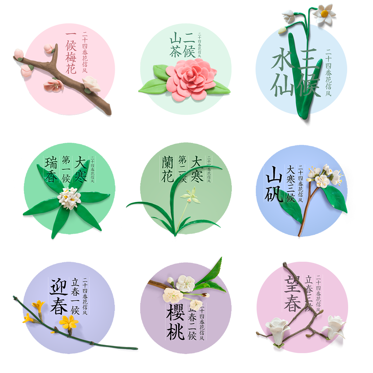 二十四番花信风|插画|其他插画|ccjuneee - 原创作品 - 站酷 (ZCOOL)