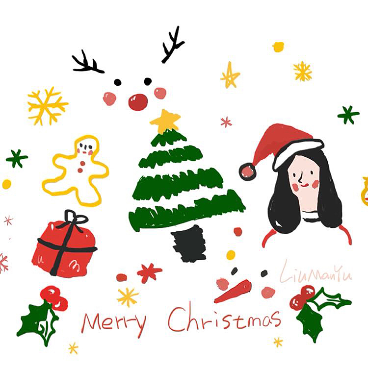 Xmas（图ZMTAxMTEwMDQ4） - 儿童插画 - 站酷设计师刘鳗鱼儿原创素材 - 站酷ZCOOL