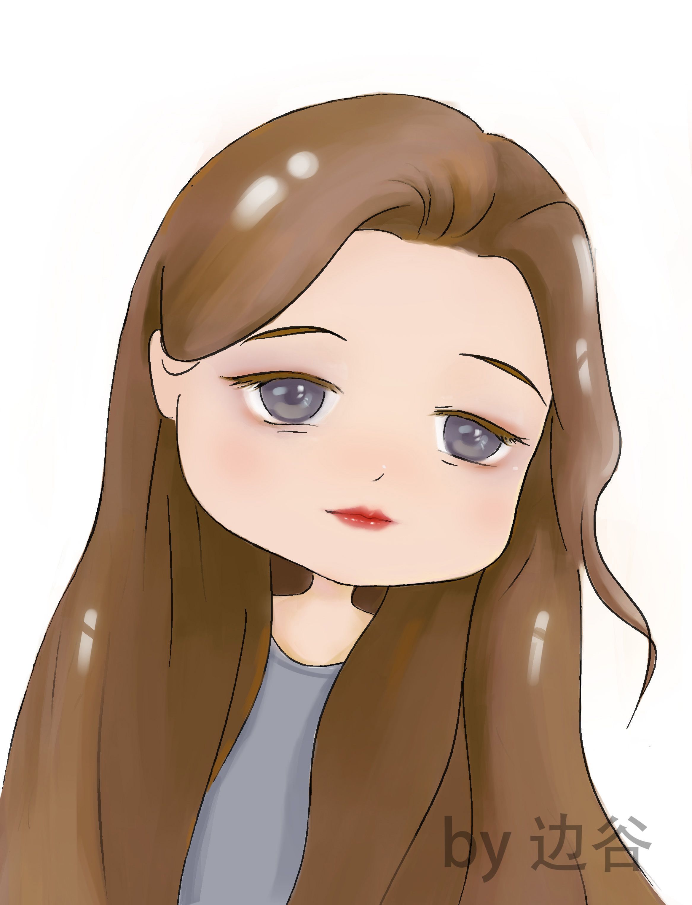 q人头|动漫|肖像漫画|边谷 - 原创作品 - 站酷 (zcool)