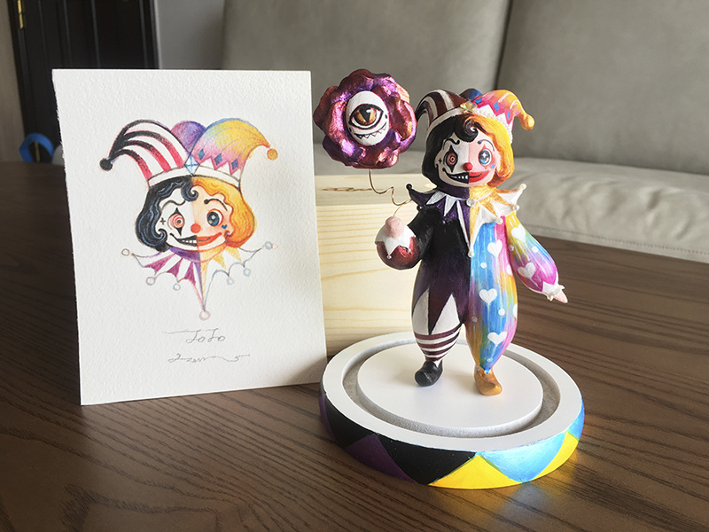 原创幸福马戏团小丑黏土手作