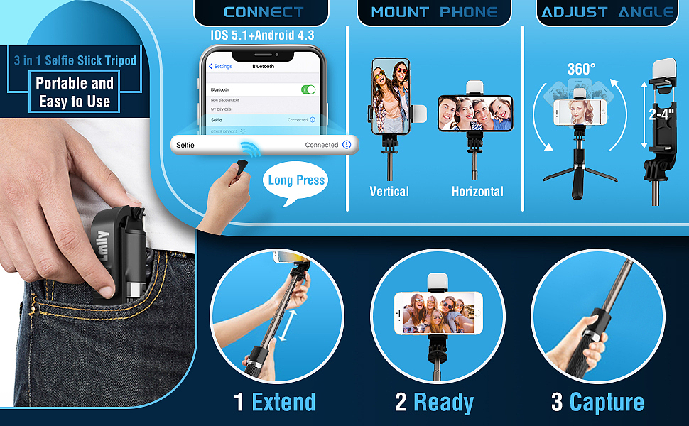 自拍杆亚马逊主图a+（图ZMjYzNzA4MTQw） - 修图/后期 - 站酷设计师阿猫和凯撒原创素材 - 站酷ZCOOL