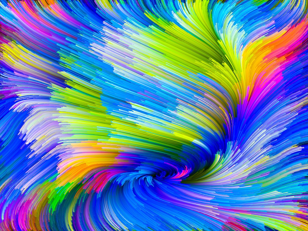 梦幻七彩质感底纹背景线条波浪设计素材