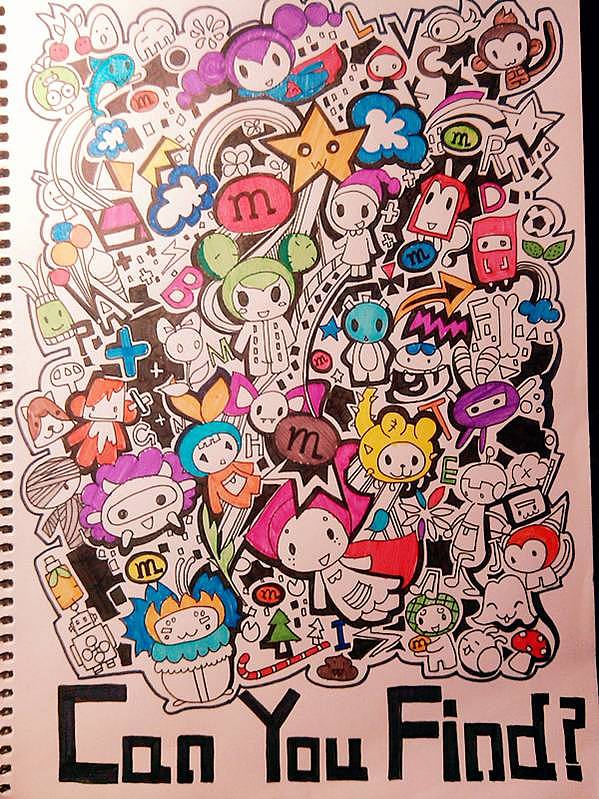 手绘mm豆品牌插画(作业)