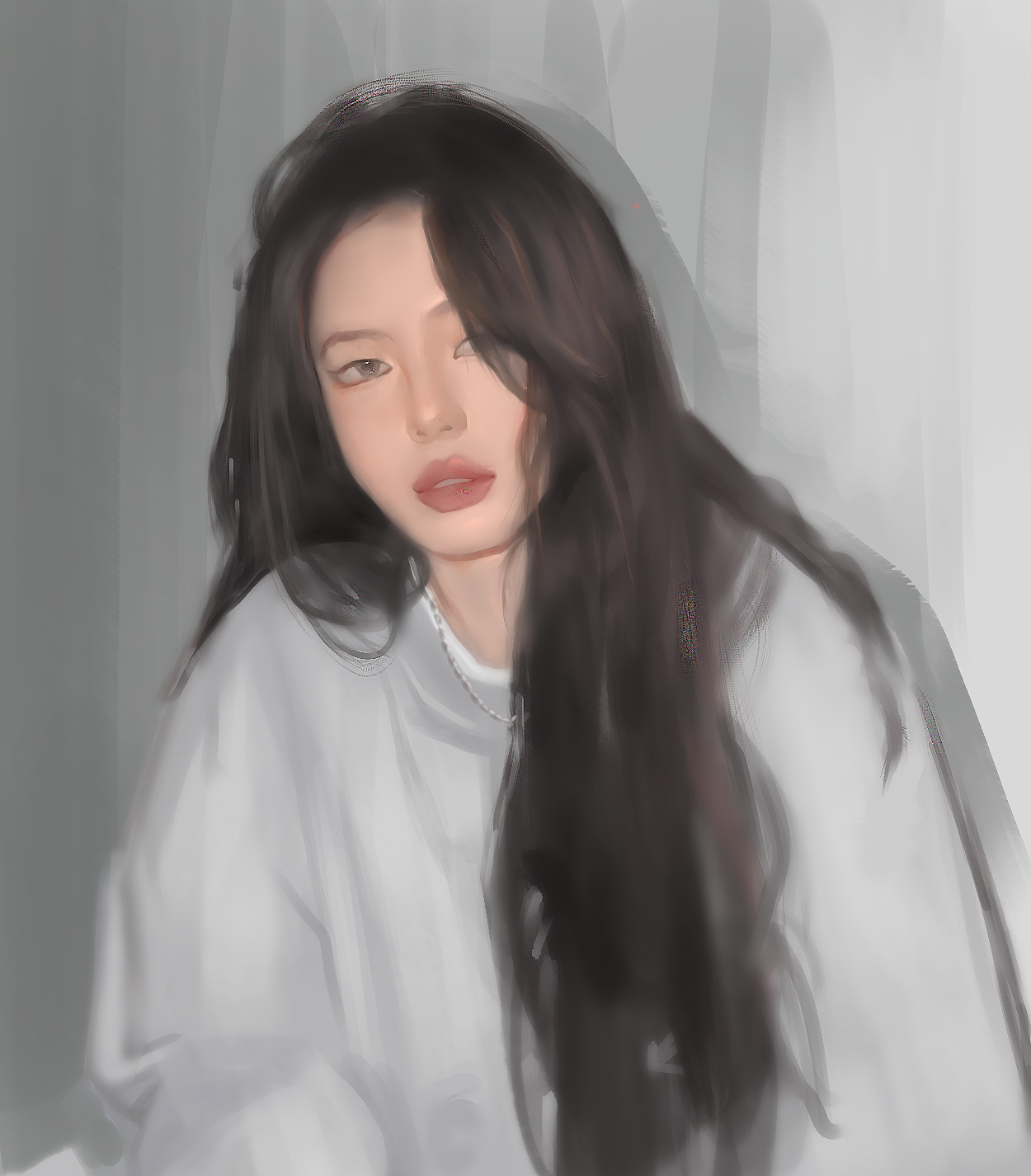 偶然刷到宵夜站在思健的审美角度画张画