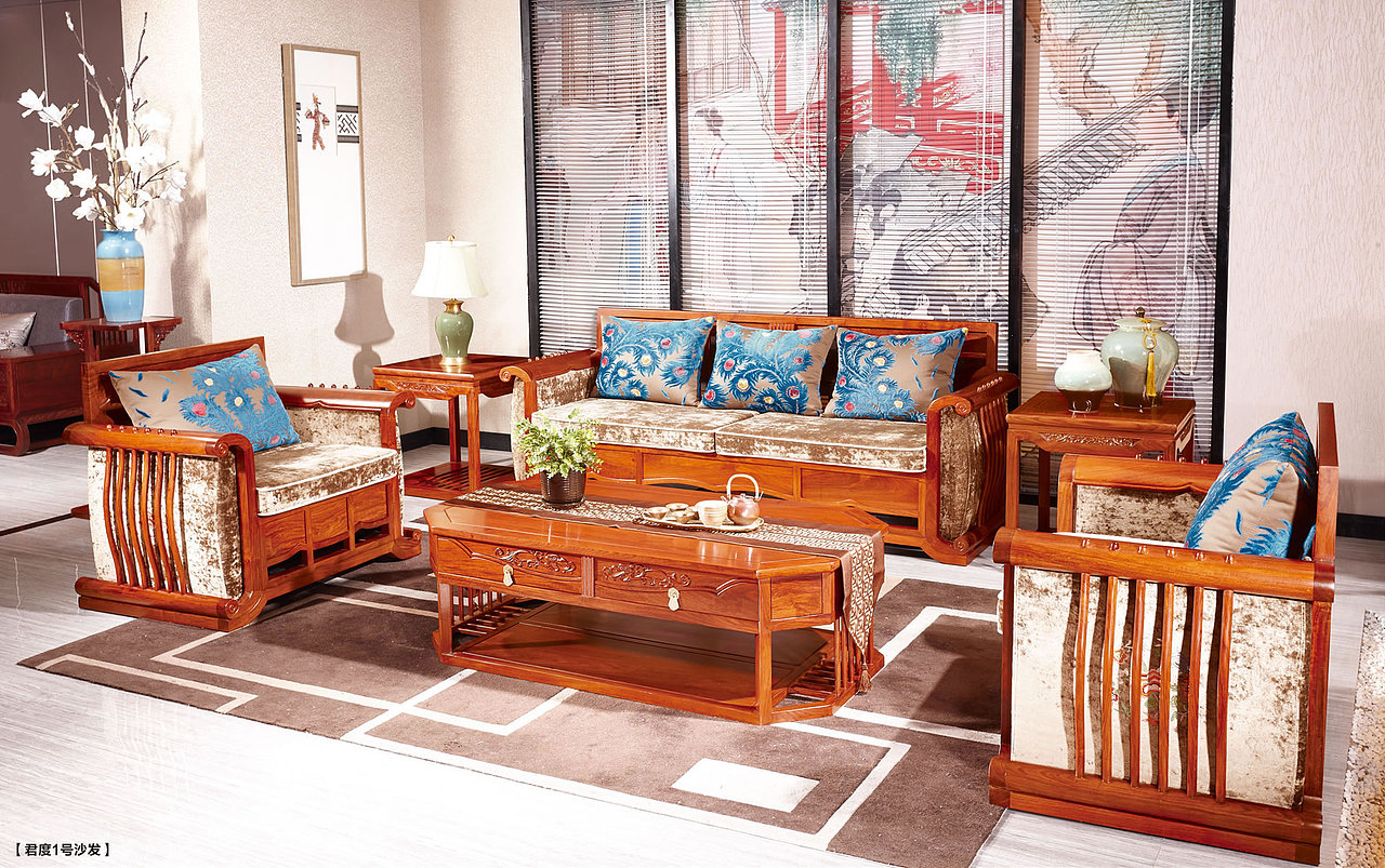 君子气度 和而不同”君度沙发是我们西厢房唯一一款高坐板可冬夏两用型的沙发