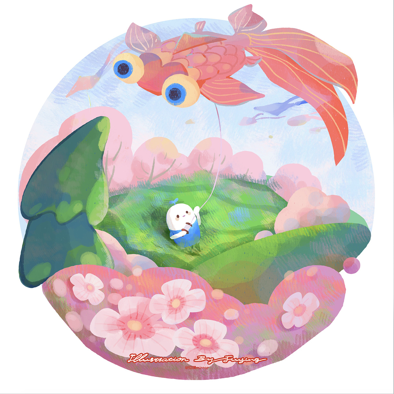 好未来2021新年礼盒插画（图ZMjU4MDM3NzA4） - 商业插画 - 站酷设计师玖镜mirror原创素材 - 站酷ZCOOL