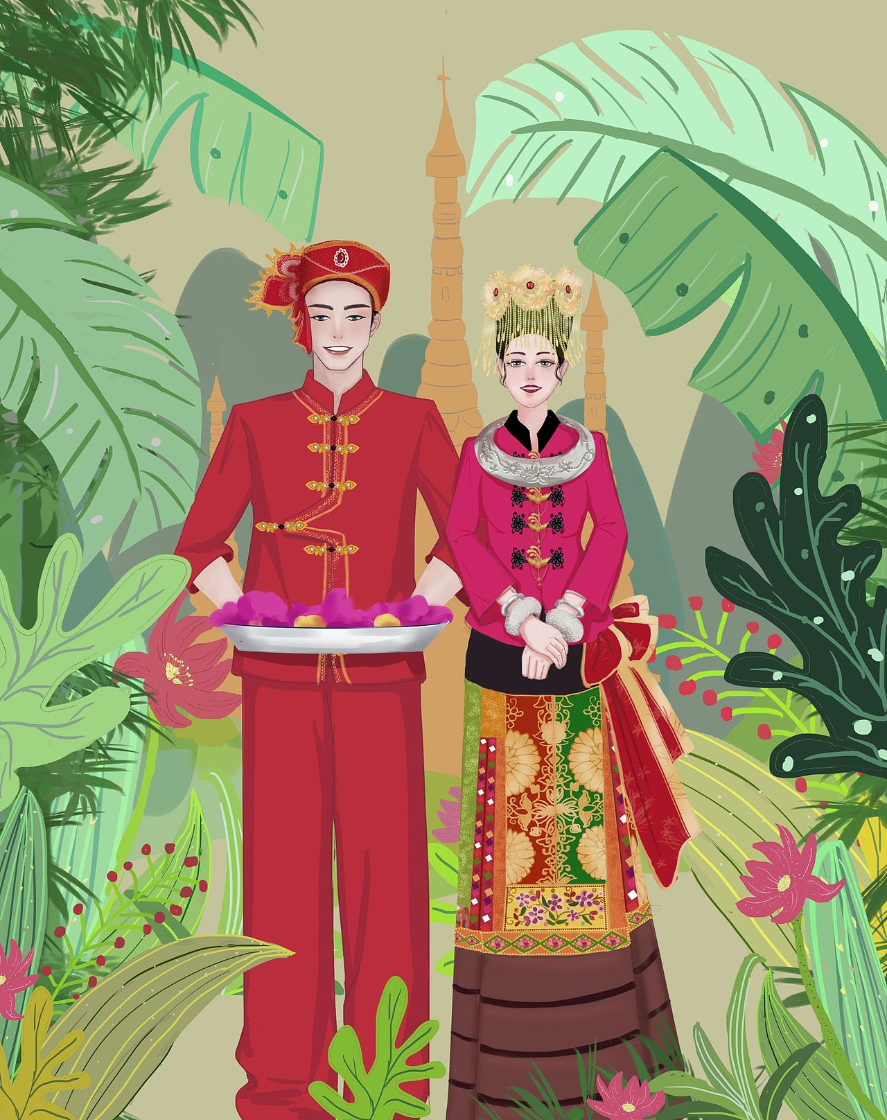 少数民族傣族文化（图ZMzI1MzgwNjk2） - 创作习作 - 站酷设计师兰铃蓝原创素材 - 站酷ZCOOL