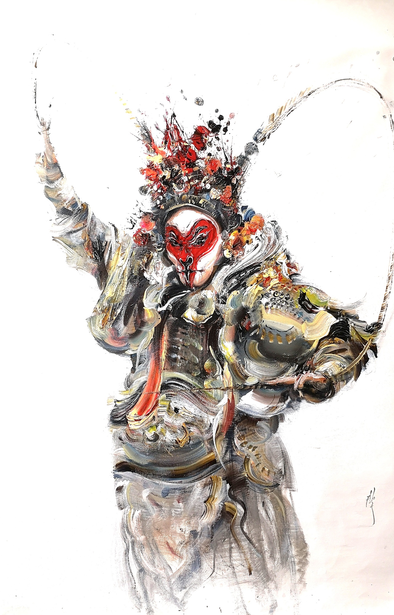 画家邓宇.大圣.意象绘画（图ZMTk4NzI2MDQw） - 绘画 - 站酷设计师画语者邓宇原创素材 - 站酷ZCOOL