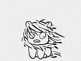 小狮纸最近有点凌乱，多久没洗头啦