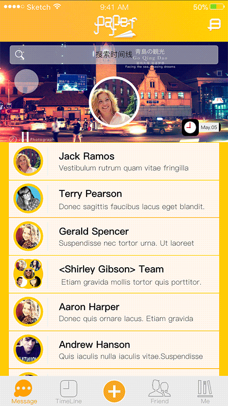 papar交友UI界面（图ZMTI0MjI0NjE2） - APP界面 - 站酷设计师贱查查原创素材 - 站酷ZCOOL