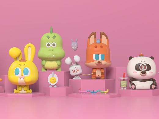 潮玩 卡通形象IP 三维制作