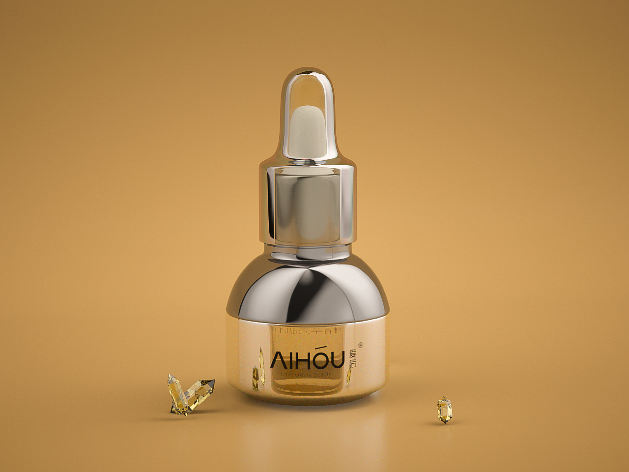 AIHOU爱后化妆品护肤品产品建模练习（图ZMTMxNzQ4MDA0） - 生活用品 - 站酷设计师隔壁老大鱼原创素材 - 站酷ZCOOL