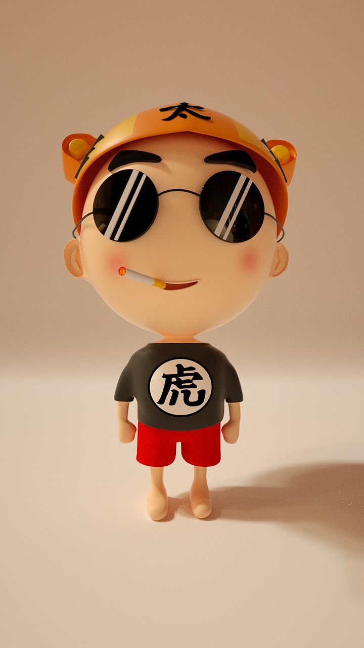 too tiger 2.0 材質(zhì)渲染 C4D OCTANE（圖ZMTUwNTc3ODQ4） - 其他三維 - 站酷設(shè)計(jì)師DIN定原創(chuàng)素材 - 站酷ZCOOL