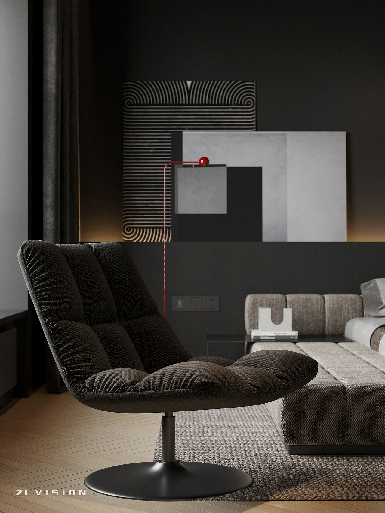 现代风卧室表现