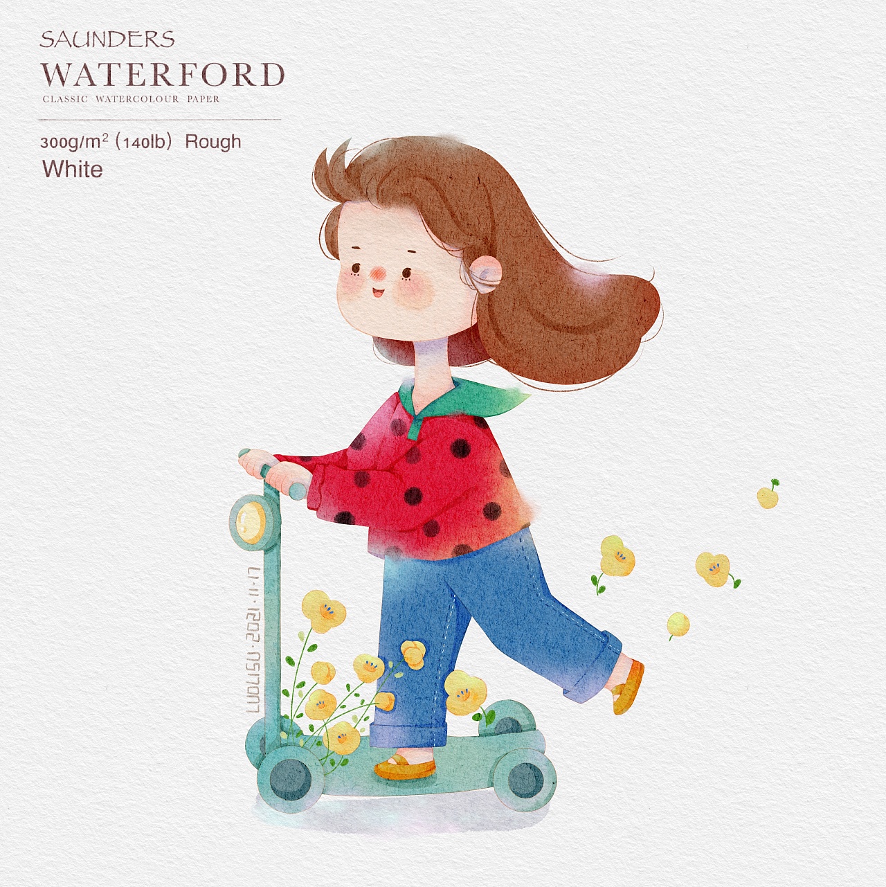 水彩小人系列|插画|儿童插画|洛梨酥 - 原创作品 - 站酷 (zcool)