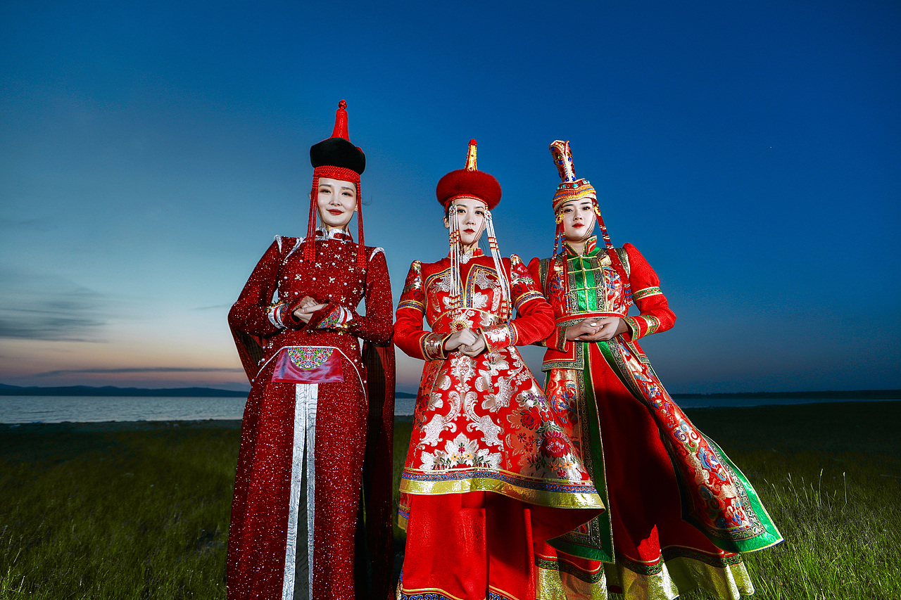 欢迎你到草原来-蒙族服饰样片|摄影|人像摄影|蓝太阳tnt_原创作品-站