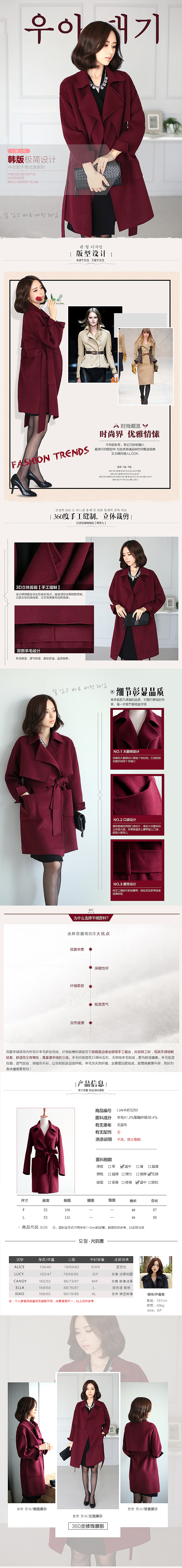 两款女士风衣详情