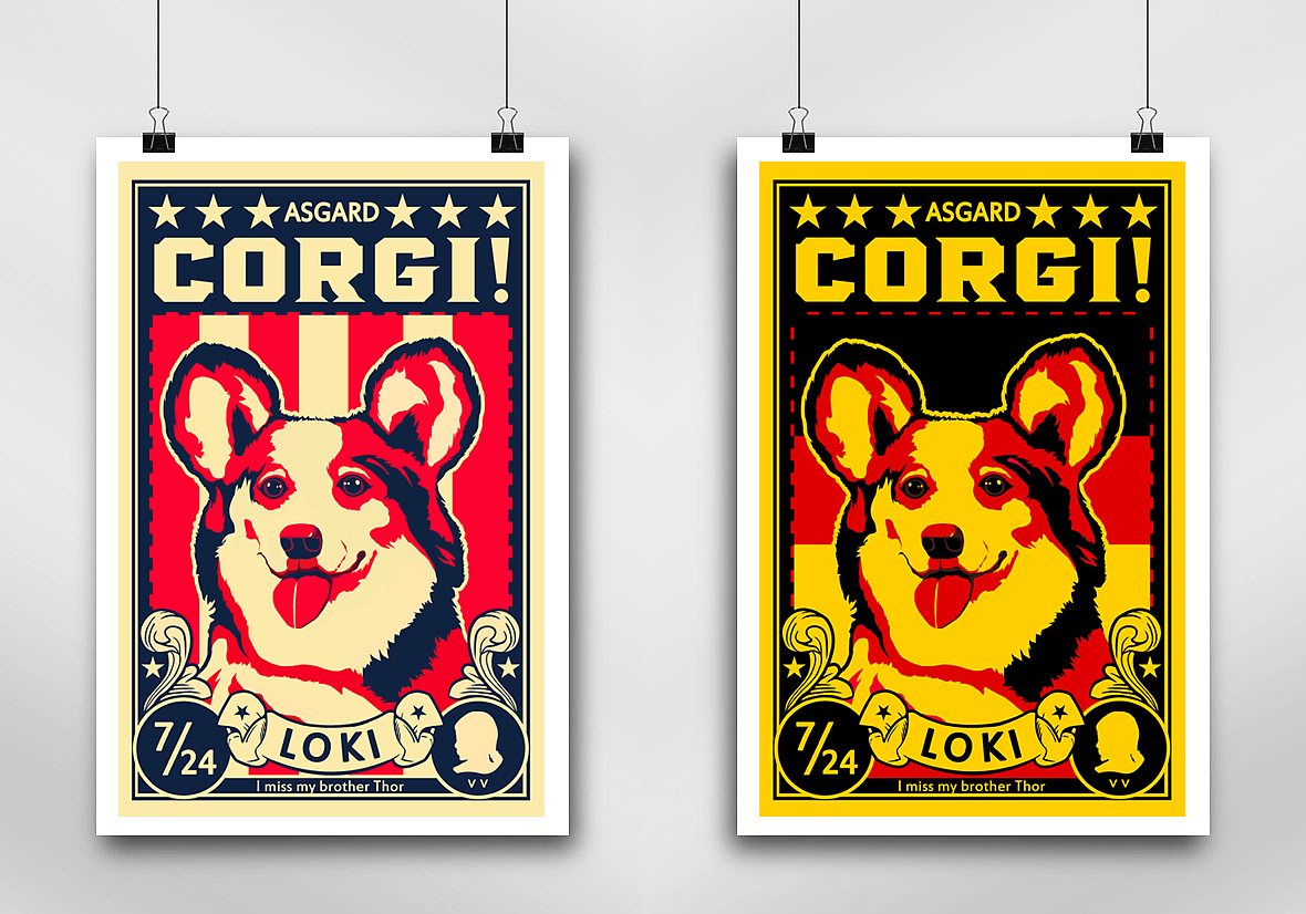 柯基插画（图ZNjQ5NjczODQ=） - 新锐潮流插画 - 站酷设计师造楽主原创素材 - 站酷ZCOOL