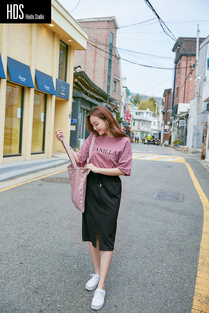 韩国模特韩风女装春夏装街景拍摄