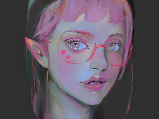 头像颜色练习（个人主页-ZNTM2Mjc3OTI=） - 创作习作 - 站酷设计师鲸虹设计原创素材 - 站酷ZCOOL