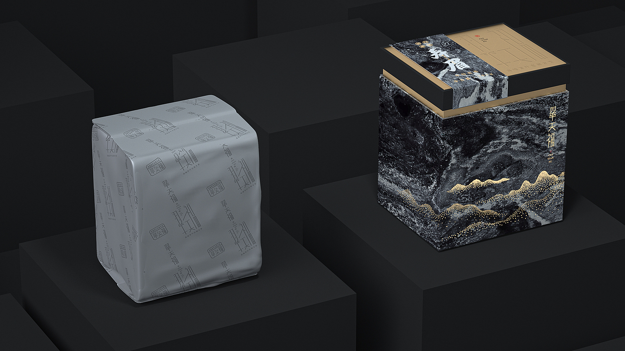 翠天福茶叶（图ZMjUyMzA2NDI4） - 包装 - 站酷设计师兜里有糖几何包装原创素材 - 站酷ZCOOL