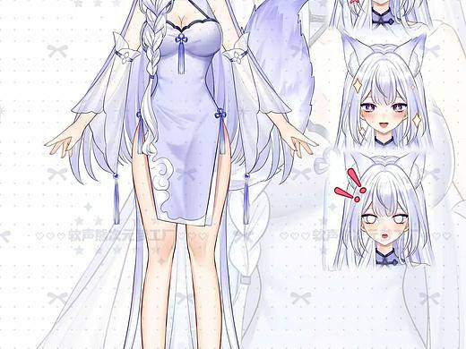 live2d虚拟主播形象定制vtuber定制立绘定制