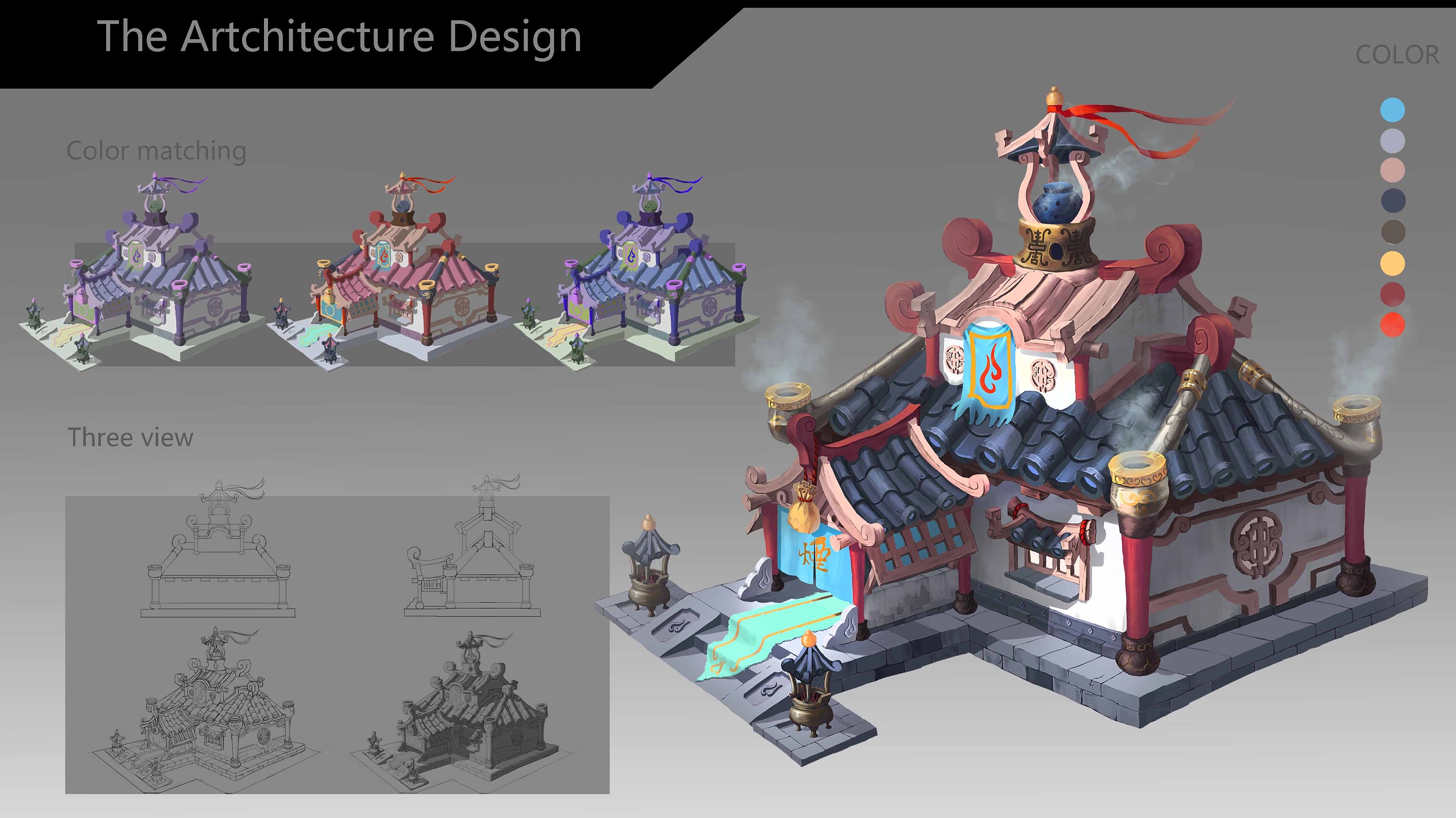 中国风古建筑|插画|游戏原画|熊孩子_kuma - 原创作品 - 站酷 (zcool)